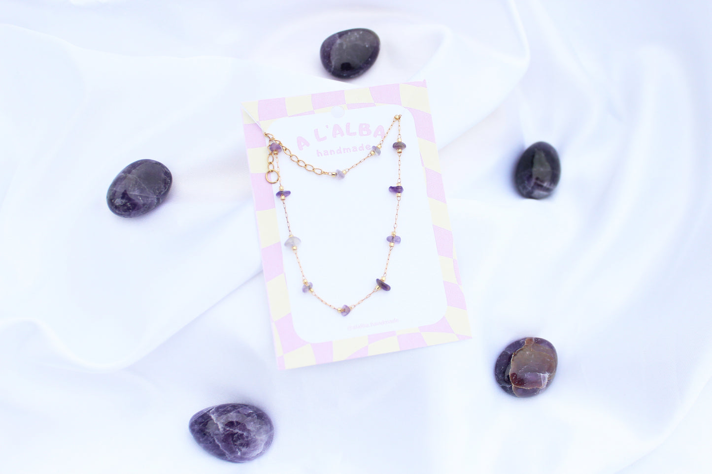CHOKER AMETHYST dorado