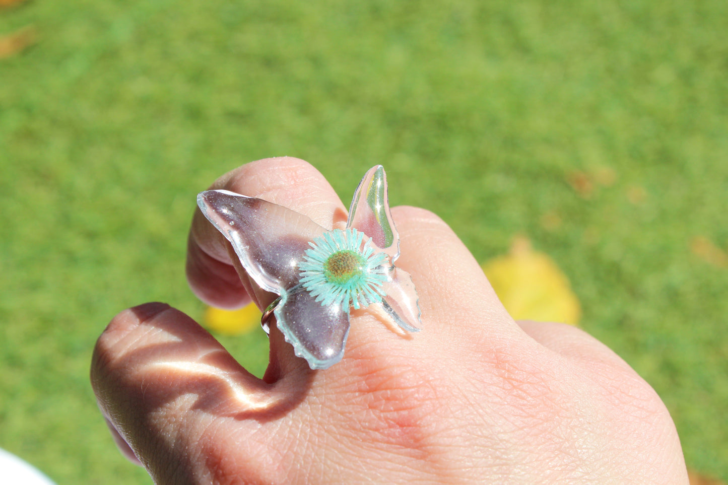 ANILLO FLOWERFLY turquesa