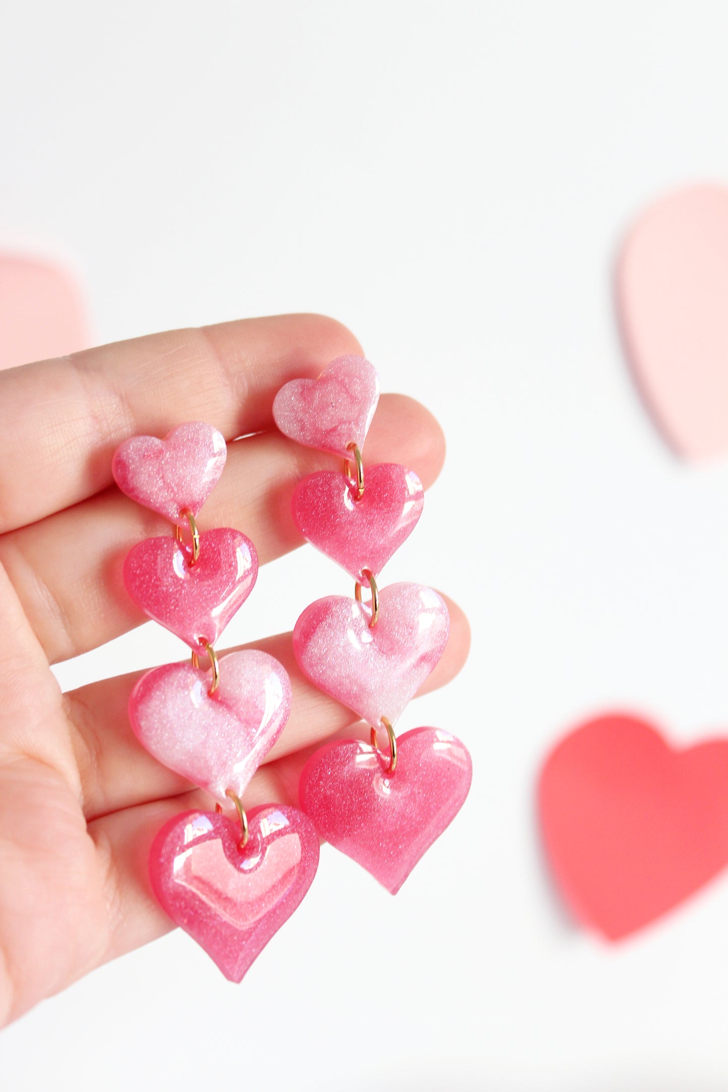 LOVE CHAINED rosa/blanco