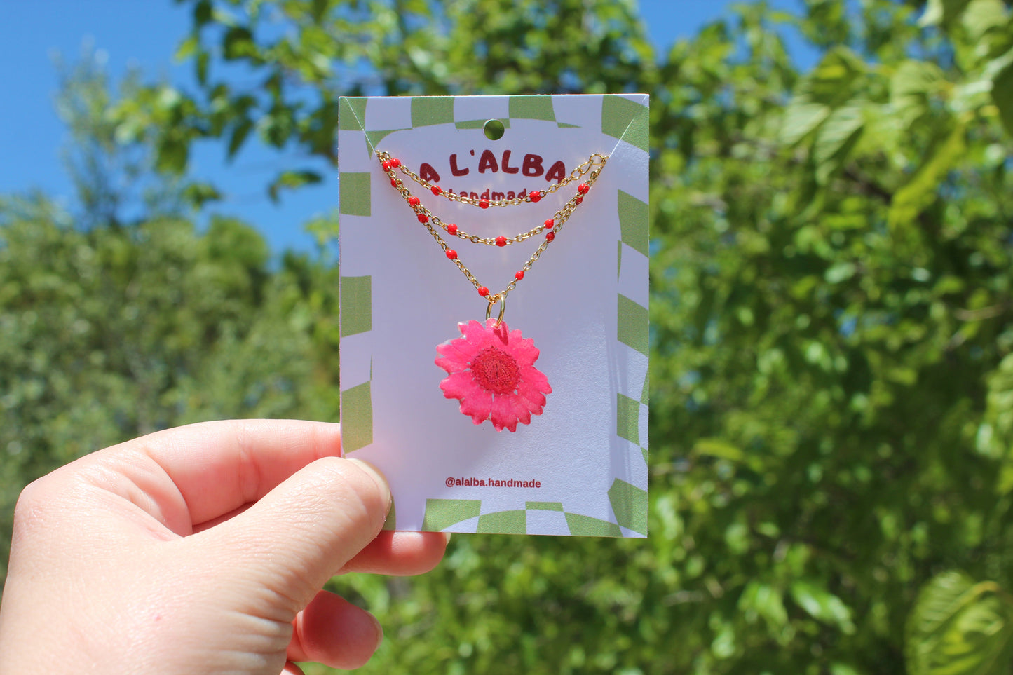 COLGANTE DAISY rojo