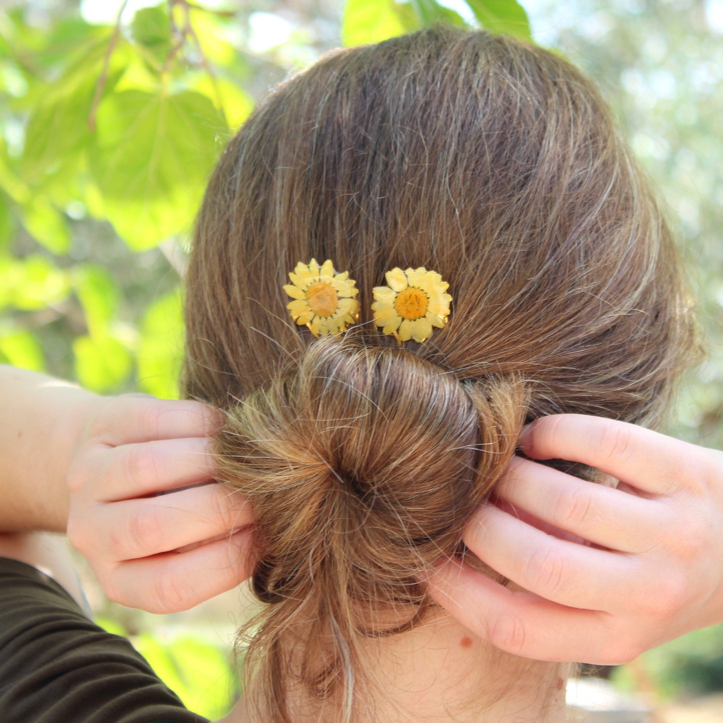 MINI PEINETA DAISY amarillo