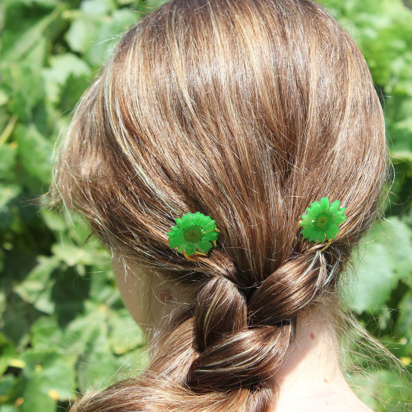 MINI PEINETA DAISY verde
