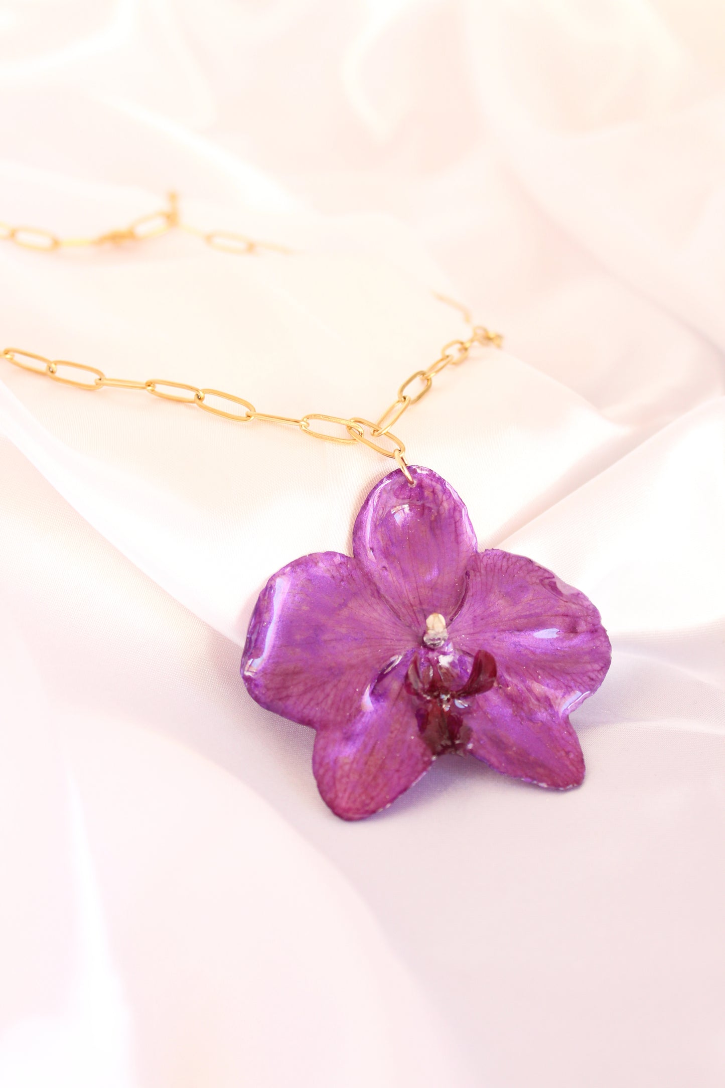 COLGANTE ORQUÍDEA cromado