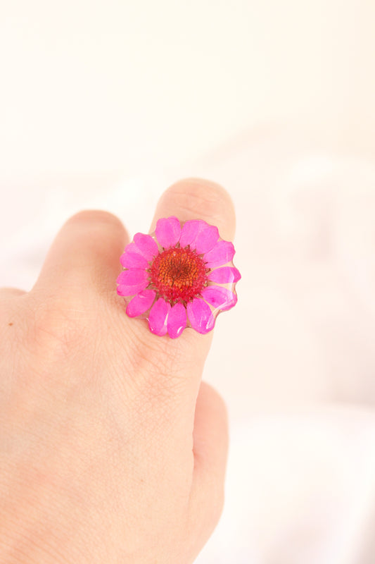 ANILLO DAISY fucsia