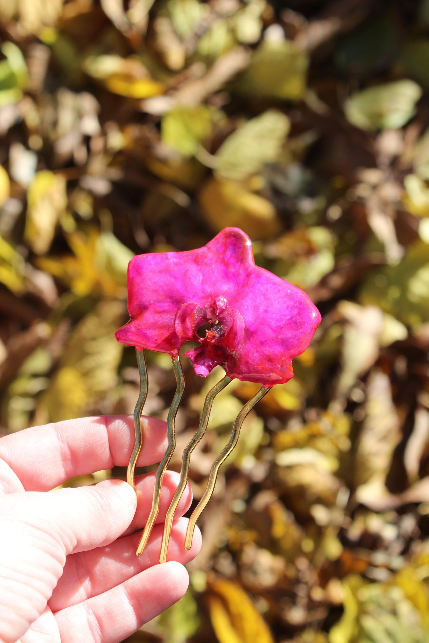 PEINETA ORQUÍDEA tintada