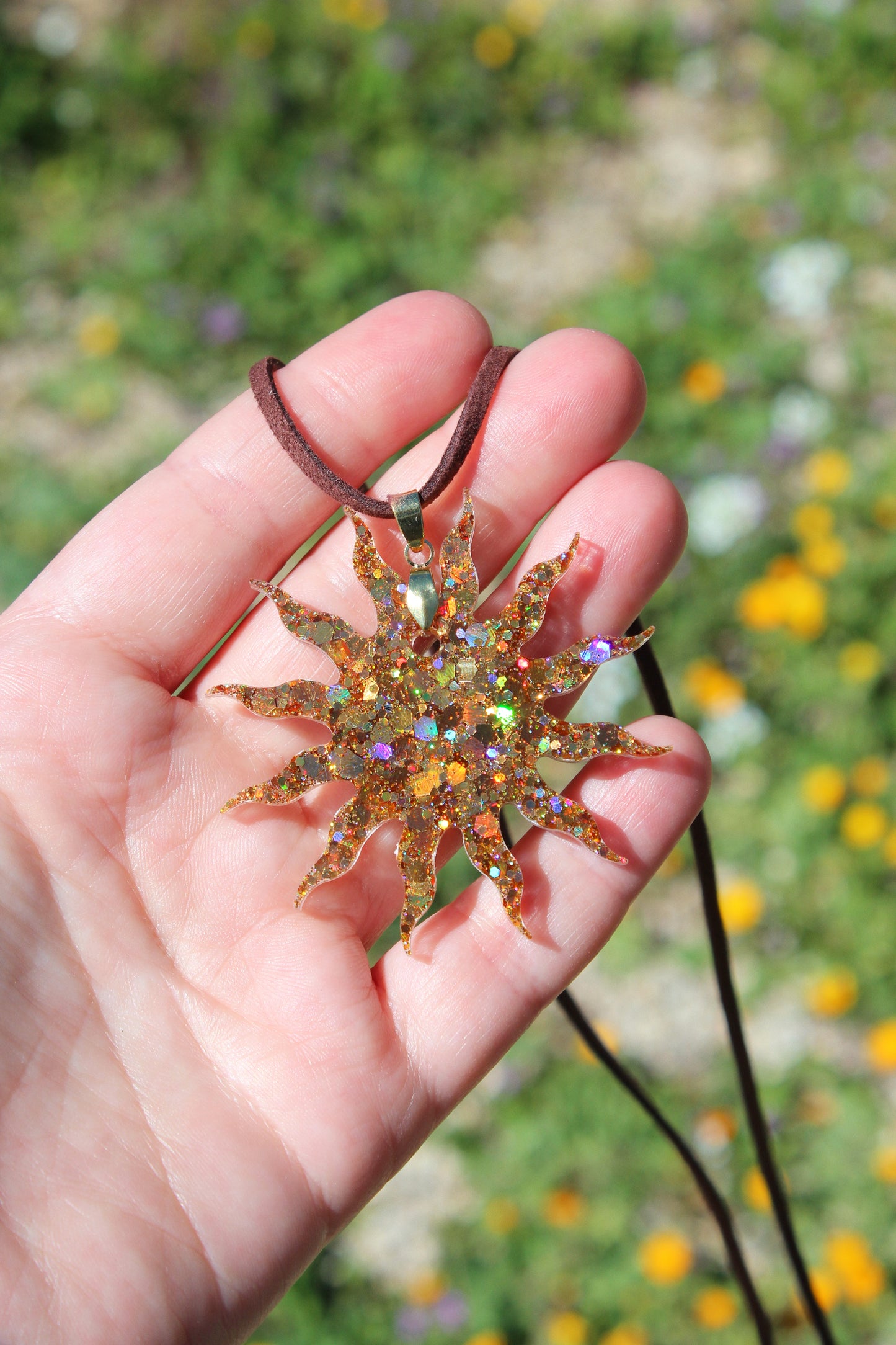 COLGANTE GLITTER SUN