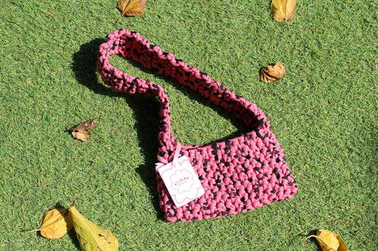 SHOULDER BAG rosa y negro