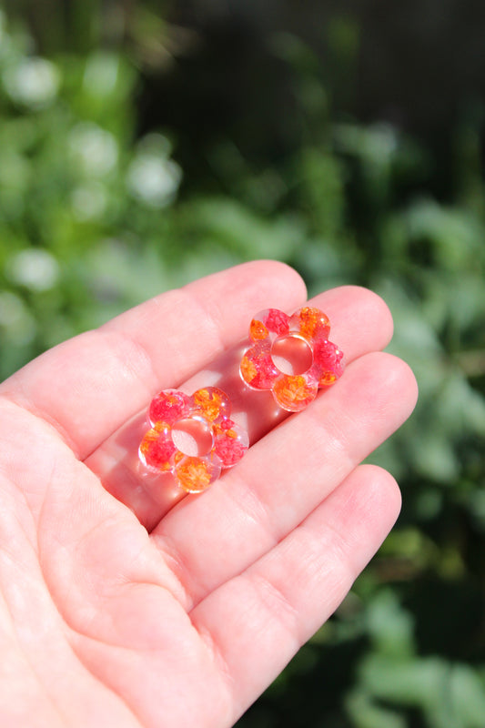 CHARM FLORETA rojo/naranja