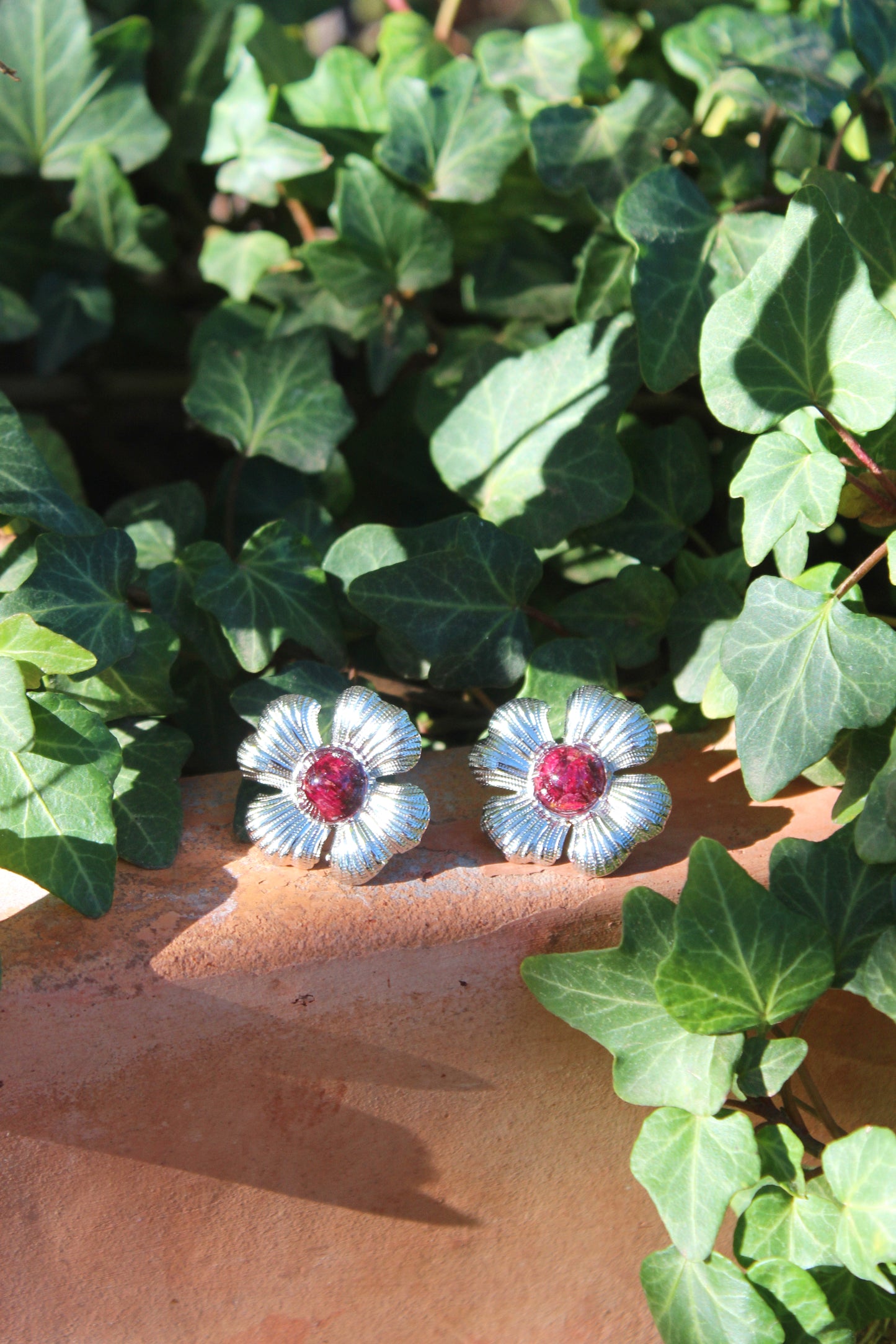 FLORETA METÁLICA rosa