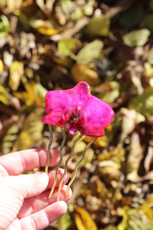 PEINETA ORQUÍDEA tintada
