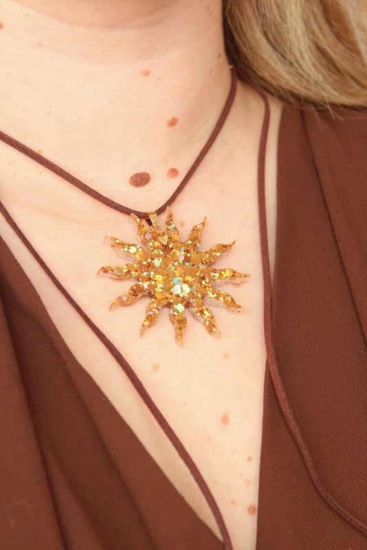 COLGANTE GLITTER SUN
