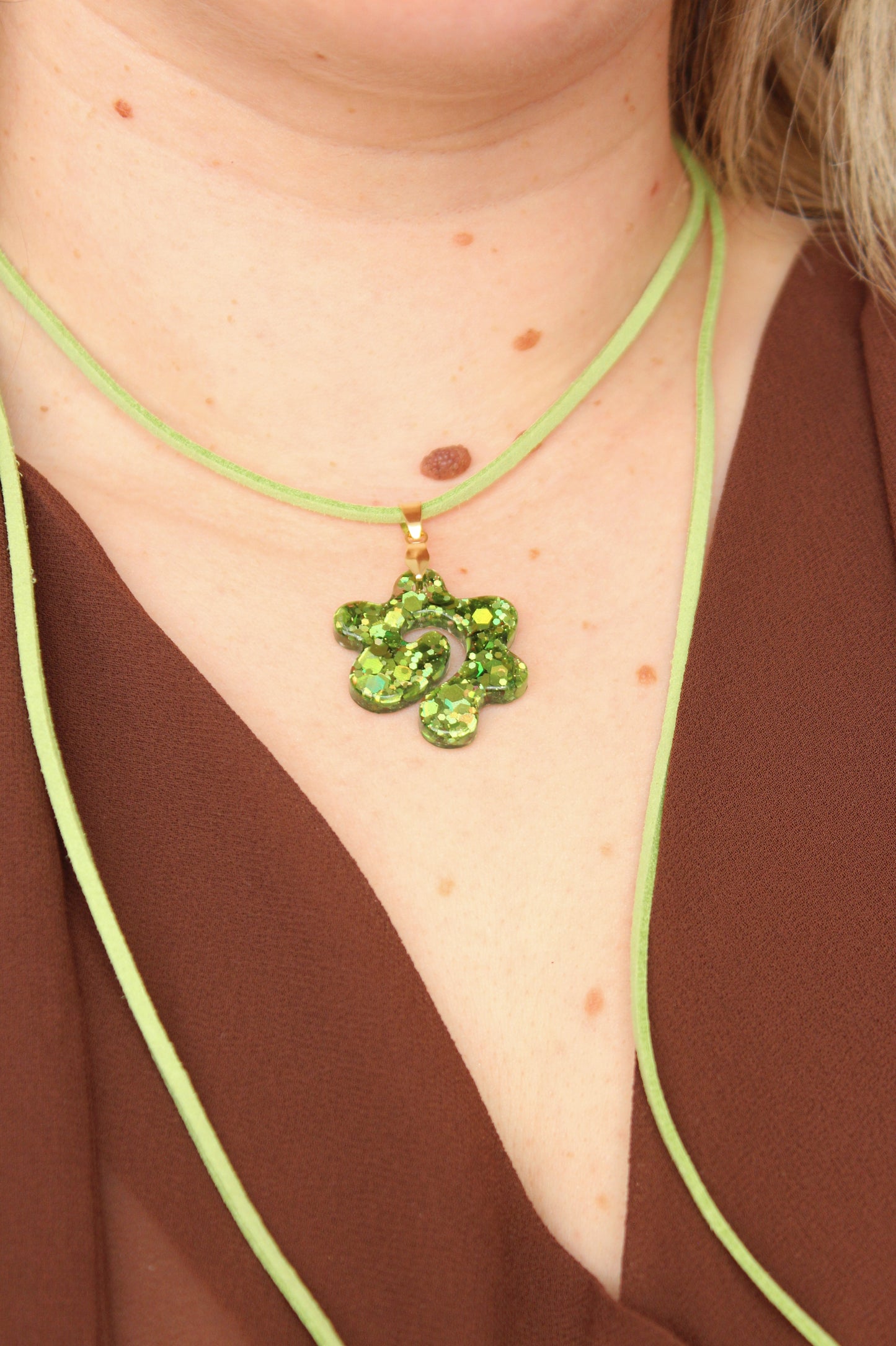COLGANTE ESPIRAL verde