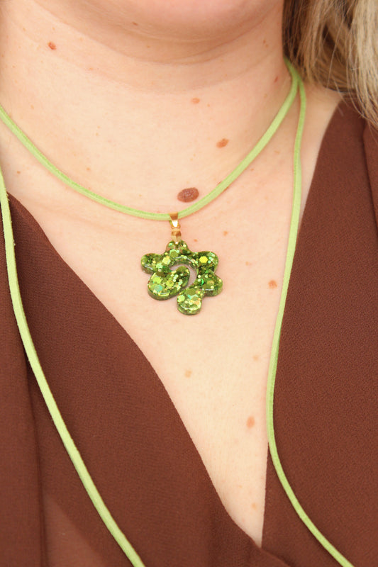 COLGANTE ESPIRAL verde